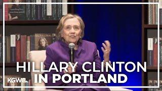 Hillary Clinton promotes book in Portland ahead of general election