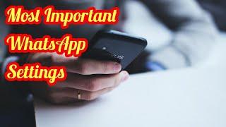 Most Important Settings Of Whatsapp In Urdu Tech With Shani