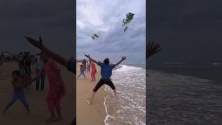 part 2 - Besant Nagar Beach Chennai...#shorts