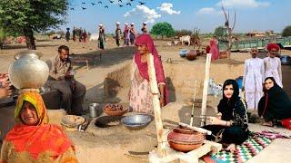 Very unique traditional  desert life |morning routing in cholistan | woman village life old cultural