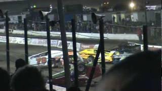 Lebanon Valley Speedway NY. Crash, Roll over, August 13,2011 Sportsman Modified