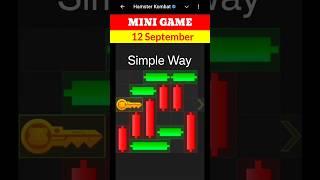 Hamster Kombat Mini Game Today 12 September Unlock Key | 12 September Mini Game Hamster | #mini game