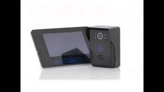 Wireless Video Door Phone   7 Inch Digital TFT Screen, 2 4GHz Wireless, 2 to 5 Meters Night Vision,