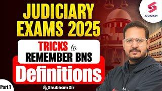 Upcoming Judiciary Exams 2025 | Tricks to Remember BNS Definitions | Shubham Upadhyay #1