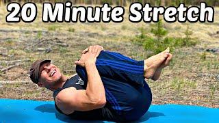 20 min Yoga Hip & Back Stretch for Pain Relief (Full Body Flexibility) Sean Vigue Fitness