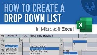 Create a Drop Down List in Excel