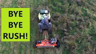 RUSH BUSTER!! @Chapmanmachinery PRO ATV FLAIL MOWER ON TEST!!