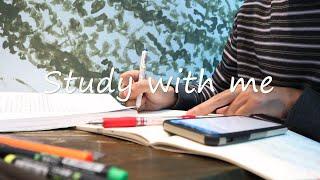 STUDY WITH ME | 1 hour | real time (with music)