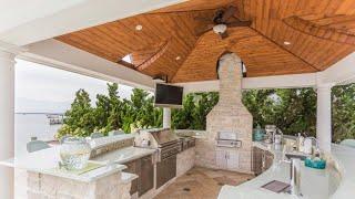 Bayside Pavilion with Outdoor Bar and Kitchen | Outdoor Showers | Homestead Structures