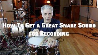 Music Production - How To Get A Great Snare Sound on Your Recordings