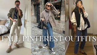 RECREATING FALL PINTEREST OUTFITS 2024 | Casual Outfit Ideas