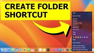 How to Create Folder Shortcuts in Macbook Air/ Pro Or iMac