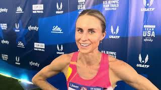 Jessica McClain 4th in the 10k and talks about the resurgence of her running career.