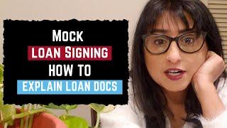 Mock Loan Signing: How To Explain Loan Documents as Notary Loan Signing Agent