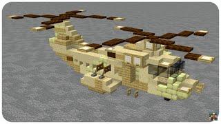 Minecraft: How to build a Helicopter in Minecraft (Cargobob/CH-47) Minecraft Helicopter Tutorial