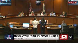 Chesterfield’s school health advisory board sees growing need for mental health staff