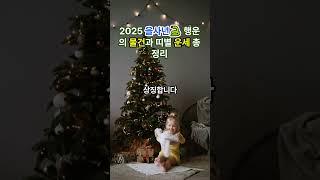 2025 을사년 나 한테 필요한 물건은?! 과연 내 띠는 올해 어떤 운세가 있을 까요? 한번에 정리해 드립니다. #을사년 #행복백서