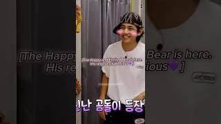 Kim Tae Hyung’s reaction is precious after he got recognized as BTS V by a customer  #btsv
