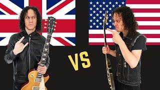 BRITISH Heavy Metal  vs Heavy Metal USA (Guitar Riffs Battle)