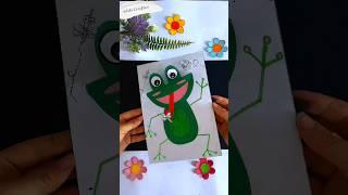 Cute frog craft ideas for kids #kidscrafter #diy #papercraft #shorts #viral