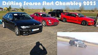 BMW E46 330ci High Speed Drifting at Chambley with a BMW E36 and Mazda RX-8