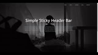 Sticky Header Navbar - HTML, CSS, JavaScript