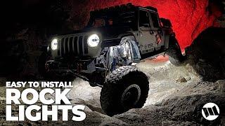 ROCK LIGHTS that are Easy to Install on a Jeep JL Wrangler JT Gladiator by LUX Off Road LED Lighting