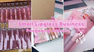 Small Business Check!| ASMR Packaging Lipgloss Orders| TikTok Compilation