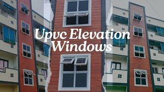 Upvc Front Elevation Windows | Top Hung and Fixed | MWindows Vijayawada