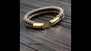 Bullet Casing Paracord Bracelet #shorts