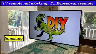 How to reprogram Samsung TV remote