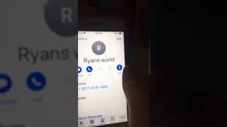 Exposing Ryans world phone number oof