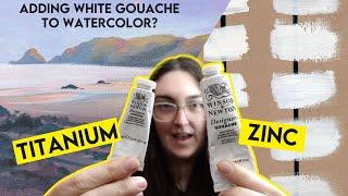 Adding WHITE GOUACHE to WATERCOLOR (and comparing 5 BRANDS of white gouache)