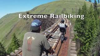 Extreme Railbiking Part 1, Life is Like a Mountain Railway, Rail Bikes on Abandoned Railroads.