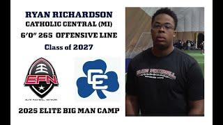 Ryan Richardson - Detroit Catholic Central (Michigan) - 2025 Elite Big Man Camp Highlights