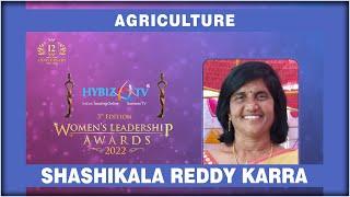 Shashikala Reddy - Agriculture Category Award || WLA 2022 || Hybiz tv