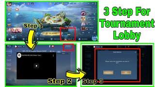 TOURNAMENT LOBBY SETUP || HOW TO ENABLE TO THE LOBBY BUTTON IN 2022 MLBB