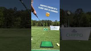 Chippo’s version of a cornhole ‘slider’ shot #chippo #golf #shorts #cornhole
