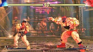 All action no talk - Ryu vs Masked Zangief (Hardest AI) - STREET FIGHTER V