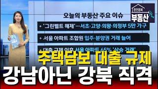 부동산 대출 규제, 대출 비중 큰 비강남 아파트 하락 거래 비중 상승