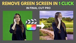Remove Video Background Color (Green Screen) In FinalCutPro @fixsage