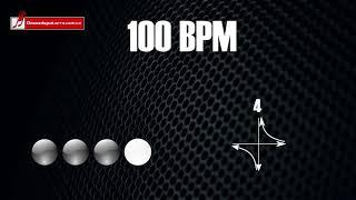 Base de batería en 4/4 a 100 BPM "drum loop" para practicar