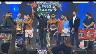 Final Winning Men’s Physique, Manoj Patil, Amit Agre, Anik Ghosh Pro Show Mumbai 2014