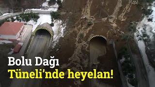 Bolu Dağı Tüneli’nde Heyelan! Büyüklüğü Gün Ağarınca Ortaya Çıktı