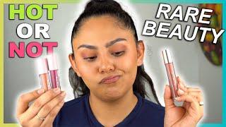 I PASSED ON RARE BEAUTY? | Rare Beauty Stay Vulnerable Liquid Eyeshadow & Glossy Lip Balm Review!