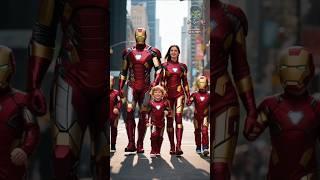 Capten Amerika And Ironman Whit Their Kids #marveltoys #superhero #hulk