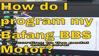 How do I program my Bafang Controller? Ebike Tuning Repair Custom Settings Electric Bike Conversion