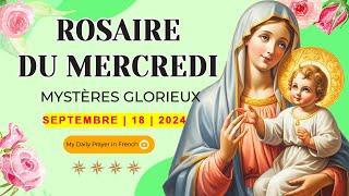 ROSAIRE DE GUÉRISON: MYSTÈRES GLORIEUX, ROSAIRE DU MERCREDI18 SEPTEMBRE 2024 PRIERE POUR L'ESPOIR