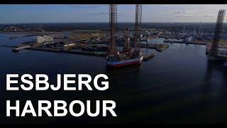 DaneWithADrone - Esbjerg harbour and oil rigs