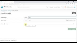 Manage MySQL databases with #DirectAdmin